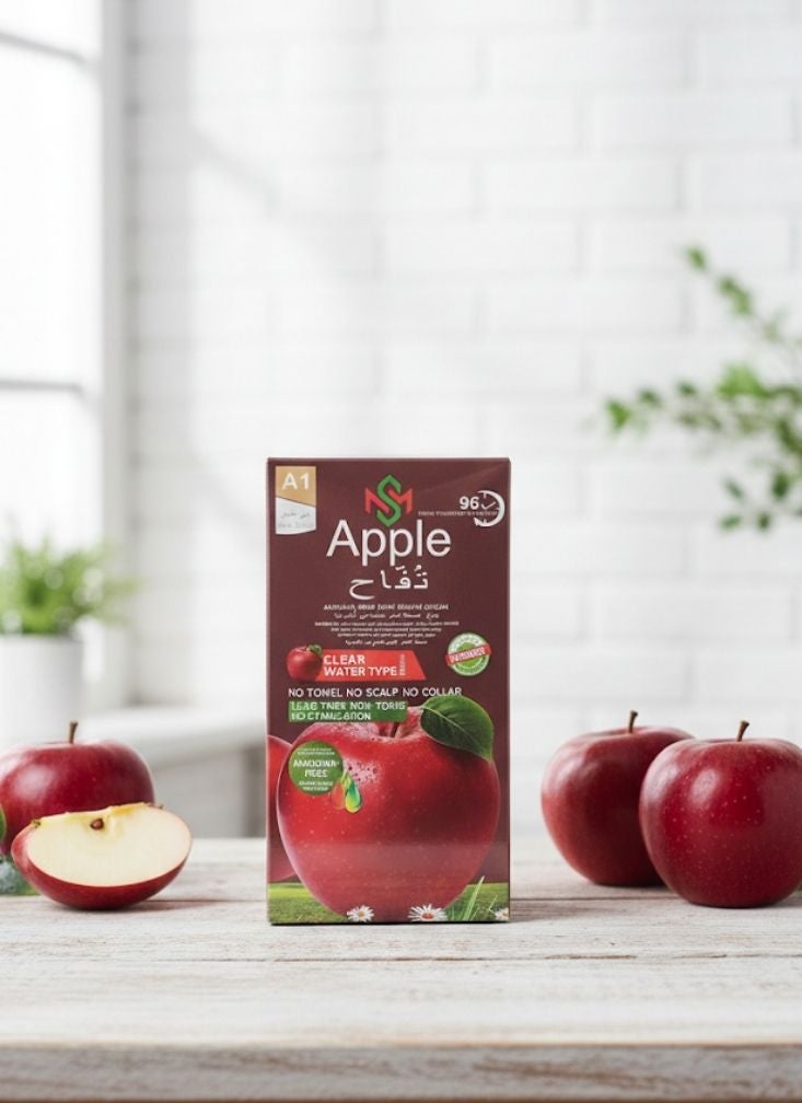 ابل  كريم صبغة شعر أبل لون بني داكن خالٍ من الأمونيا تركيبة مائية شفافة لا تترك بقعاً وتدوم طويلاً - Image 2